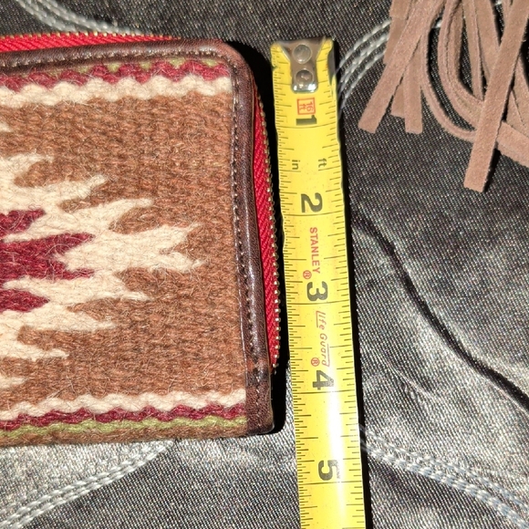 Ariat Brown and Multicolor Fringe Bag And Wallet Set - Picture 13 of 15